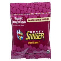 Honey Stinger Energy Chew - Organic - Pomegranate Passion Fruit - 1.8 Oz - Case Of 12