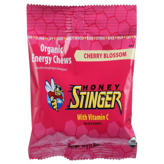 Honey Stinger Energy Chew - Organic - Cherry Blossom - 1.8 Oz - Case Of 12