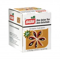 Badia Spices Tea Star Anise - Case Of 20 - 10 Bags