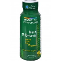 Rainbow Light Certified Organics Men's Multivitamin - 120 Vegetarian Capsules