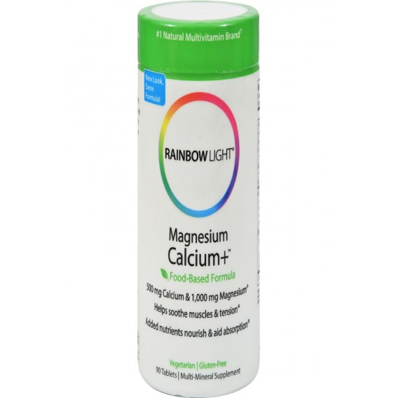 Rainbow Light Magnesium Calcium Plus - 90 Tablets