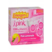 Alacer Emergen-c Vitamin C Fizzy Drink Mix Pink Lemonade - 1000 Mg - 30 Packets