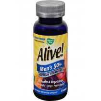 Nature's Way Alive - Men's 50+ Gummy Multi-vitamins - 75 Chewables