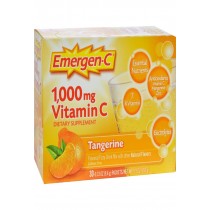 Alacer Emergen-c Vitamin C Fizzy Drink Mix Tangerine - 1000 Mg - 30 Packets