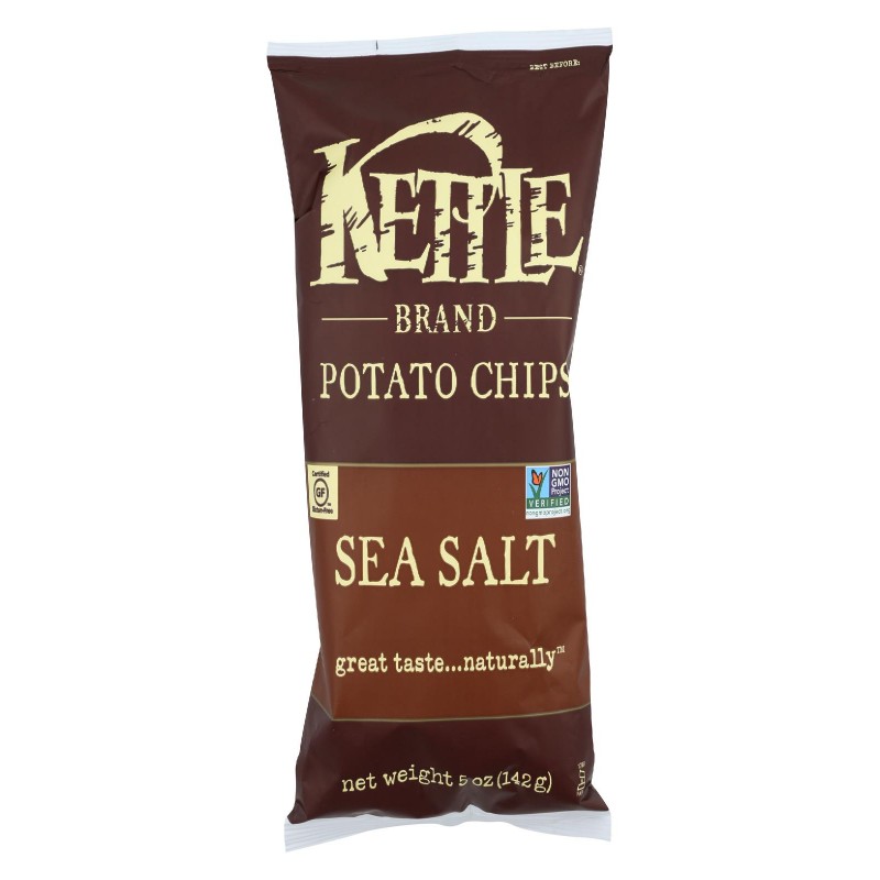 Kettle Brand Potato Chips Sea Salt Case Of 15 5 Oz Kettle Brand Potato Chips Sea Salt Case Of 15 5 Oz