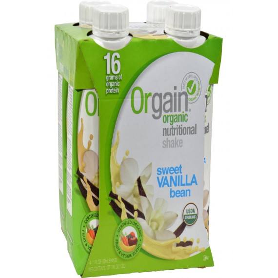 Orgain Organic Nutrition Shake - Vanilla Bean - 11 Fl Oz - Case Of 12