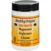 Healthy Origins Magnesium Bisglycinate Chelate - Fully Reacted - 8 Oz