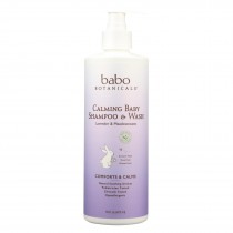 Babo Botanicals Shampoo - Lavender And Meadowsweet - Case Of 1 - 16 Fl Oz.