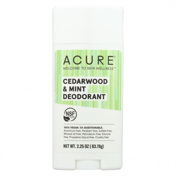 Acure - Deodorant Cedarwood And Mint - 2.25 Oz