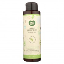 Ecolove Conditioner - Green Vegetables Family Conditioner For All Hair Types - Case Of 1 - 17.6 Fl Oz.