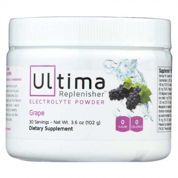 Ultima Replenisher Electrolyte Powder - Grape - Can - 3.6 Oz