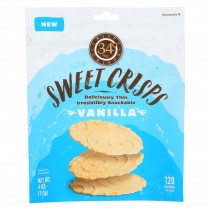 34 Degrees - Crisps Sweet Vanilla - Case Of 12-4 Oz