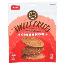34 Degrees - Crisps Sweet Cinnamon - Case Of 12-4 Oz
