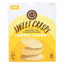 34 Degrees - Crisps Sweet Lemon - Case Of 12-4 Oz