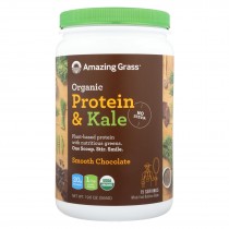 Amazing Grass Organic Protein And Kale Powder - Smooth Chocolate - 19.6 Oz