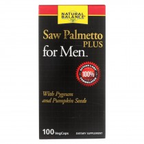 Natural Balance - Saw Palmetto Plus - For Men - 100 Vegetarian Capsules