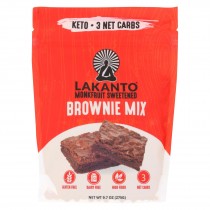 Lakanto - Monkfruit Sweetened Brownie Mix - Case Of 8- 9.7 Oz.