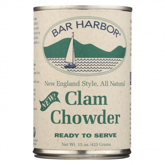 Bar Harbor - Clam Chowder - Ready To Serve - Case Of 6-15 Oz.