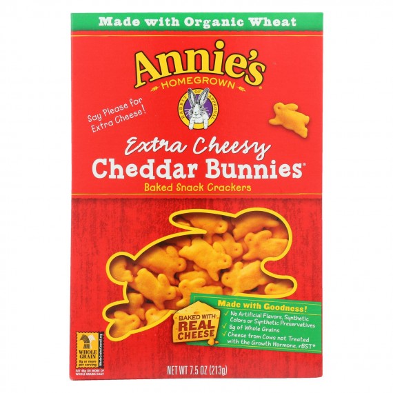 Annie's Homegrown - Chddr Bnnies X-cheese - Case Of 12-7.5 Oz.