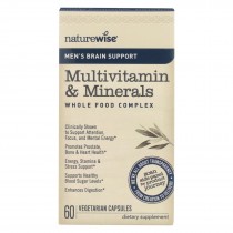Naturewise - Men's Multivitamin And Minerals - Brain Support - 60 Vegetarian Capsules