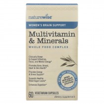 Naturewise - Women's Multivitamin And Minerals - Brain Support - 60 Vegetarian Capsules