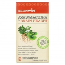 Naturewise - Ashwagandha - Brain Health - 60 Vegetarian Capsules