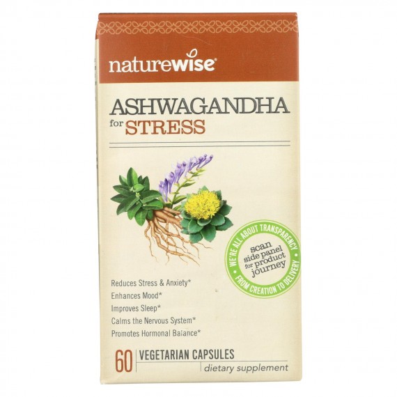 Naturewise - Ashwagandha - Stress - 60 Vegetarian Capsules