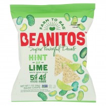 Beanitos - White Bean Chips - Hint Of Lime - Case Of 24 - 1 Oz.