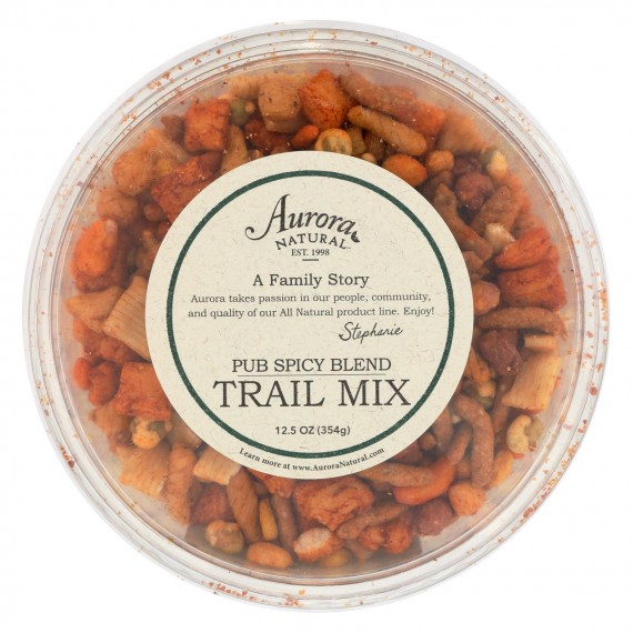 Aurora Natural Products - Trail Mix - Pub Spicy Blend - Case Of 12 - 12.5 Oz.