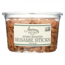 Aurora Natural Products - Honey Roasted Sesame Sticks - Case Of 12 - 8 Oz.