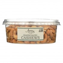 Aurora Natural Products - Roasted Salted Cashews - Case Of 12 - 19 Oz.