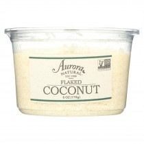 Aurora Natural Products - Flaked Coconut - Case Of 12 - 6 Oz.