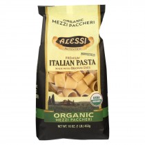 Alessi - Premium Italian Pasta - Organic Mezzi Paccheri - Case Of 6 - 16 Oz.
