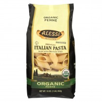 Alessi - Premium Italian Pasta - Organic Penne - Case Of 6 - 16 Oz.