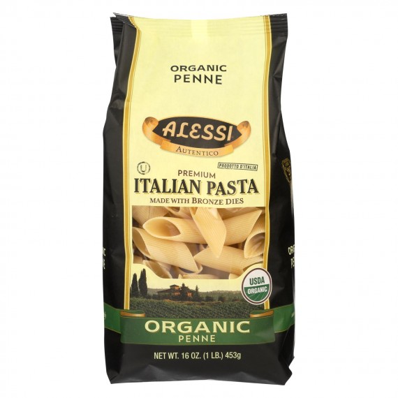 Alessi - Premium Italian Pasta - Organic Penne - Case Of 6 - 16 Oz.
