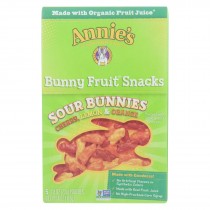 Annie's Homegrown - Bunny Fruit Snacks - Sour Bunnies - Case Of 10 - 4 Oz.