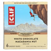 Clif Bar - Energy Bar - White Chocolate Macadamia Nut - Case Of 9 - 6/2.4oz.