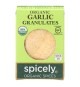 Spicely Organics - Organic Garlic Granulates - Case Of 6 - 0.45 Oz.