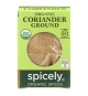 Spicely Organics - Organic Coriander - Ground - Case Of 6 - 0.45 Oz.
