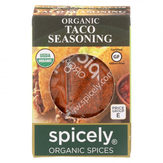 Spicely Organics - Organic Taco Seasoning - Case Of 6 - 0.45 Oz.