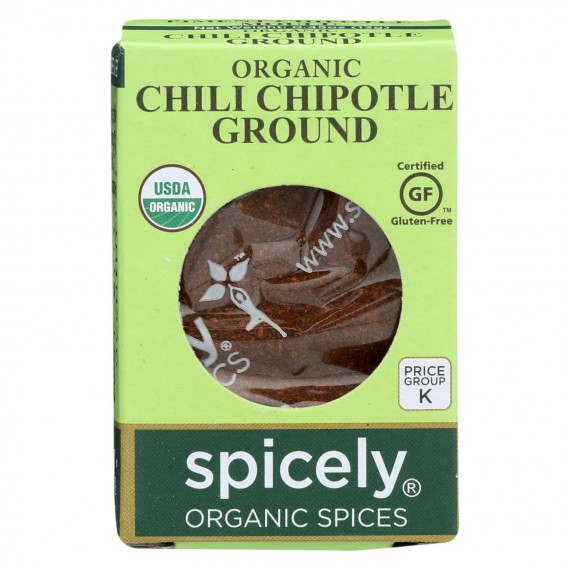 Spicely Organics - Organic Chipotle Chili - Ground - Case Of 6 - 0.45 Oz.