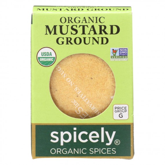 Spicely Organics - Organic Mustard - Ground - Case Of 6 - 0.4 Oz.