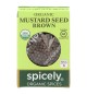 Spicely Organics - Organic Mustard Seed - Brown - Case Of 6 - 0.6 Oz.