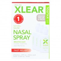 Xlear - Nasal Spray Sinus Economy - 3 Ct