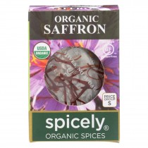 Spicely Organics - Organic Saffron - Case Of 6 - 0.007 Oz.