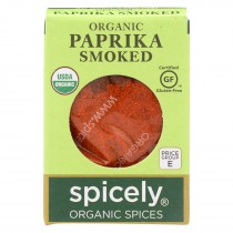 Spicely Organics - Organic Paprika - Smoked - Case Of 6 - 0.45 Oz.