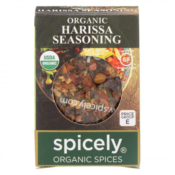 Spicely Organics - Organic Harissa Seasoning - Case Of 6 - 0.3 Oz.