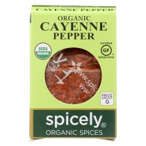 Spicely Organics - Organic Cayenne Pepper - Case Of 6 - 0.45 Oz.