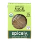 Spicely Organics - Organic Sage - Ground - Case Of 6 - 0.3 Oz.