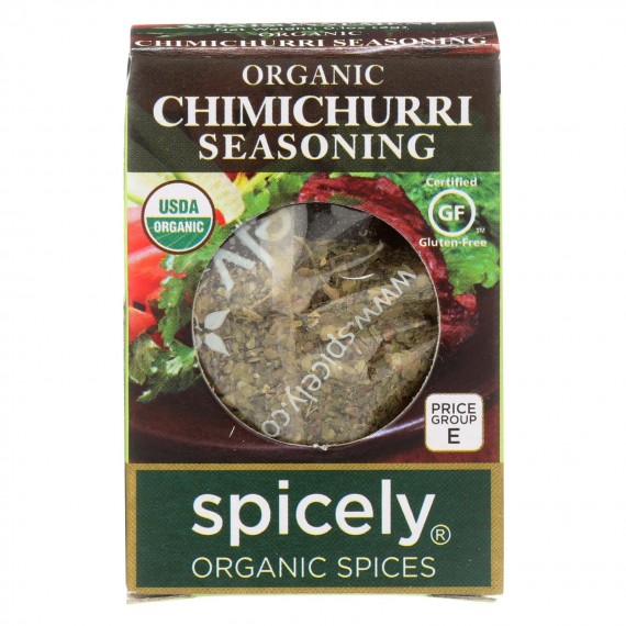 Spicely Organics - Organic Seasoning - Chimichurri - Case Of 6 - 0.1 Oz.